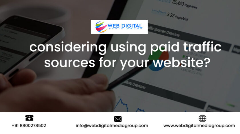Are you considering using paid traffic sources for your website?